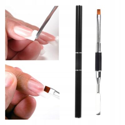 Double-sided acrylic gel brush with spatula No. 4 MollyLac