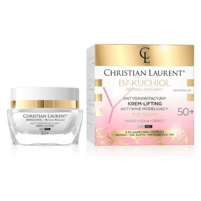 Crema de fata, Christian Laurent, bioBakuchiol Y-Reshape, Cremă lifting intens antirid 50+ 50ml.