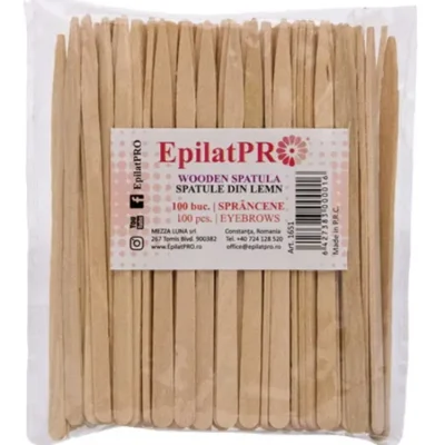 Spatule lemn Sprancene set 100buc - EpilatPRO