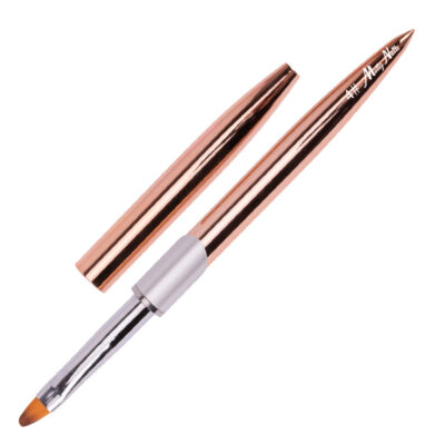 Molly Nails – Pensulă Profesională Gel Oval Nr. 4 – Gold