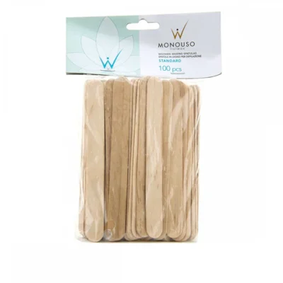 Set Spatule din lemn Face Standard – ItalWax Monouso, 100 buc.
