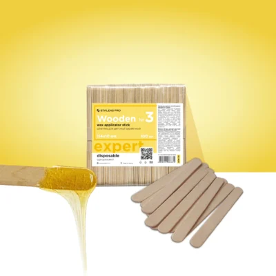 Baston aplicator de ceară din lemn №3 – STALEKS PRO 100buc